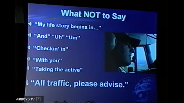 Click to watch Say It Again AOPA Presentation Video